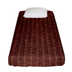 Terracotta Straw - Country Side  Fitted Sheet (single Size) by ConteMonfrey