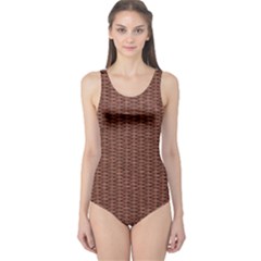 Terracotta Straw - Country Side  One Piece Swimsuit by ConteMonfrey