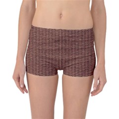 Terracotta Straw - Country Side  Reversible Boyleg Bikini Bottoms by ConteMonfrey