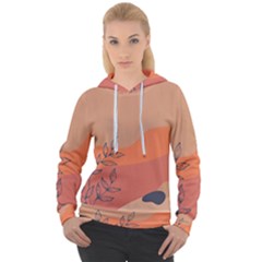 Orange Pattern Women s Overhead Hoodie by designsbymallika