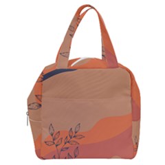 Orange Pattern Boxy Hand Bag by designsbymallika
