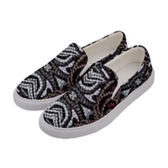 Autumn Patterns Women s Canvas Slip Ons by kaleidomarblingart