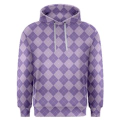 Diagonal Comfort Purple Plaids Men s Overhead Hoodie