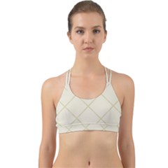 Discreet Cream Plaids Back Web Sports Bra by ConteMonfrey