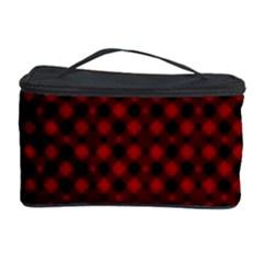 Diagonal Red Plaids Cosmetic Storage by ConteMonfrey