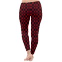 Diagonal Red Plaids Classic Winter Leggings View4