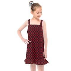 Diagonal Red Plaids Kids  Overall Dress by ConteMonfrey