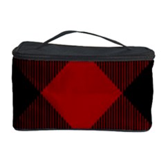 Black And Dark Red Plaids Cosmetic Storage by ConteMonfrey