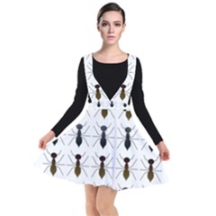 Ants Insect Pattern Cartoon Ant Animal Plunge Pinafore Dress