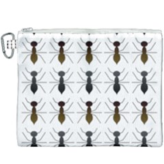 Ants Insect Pattern Cartoon Ant Animal Canvas Cosmetic Bag (xxxl)