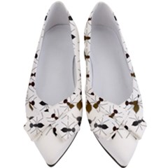 Ants Insect Pattern Cartoon Ant Animal Women s Bow Heels