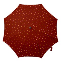 Red Yellow Love Heart Valentine Hook Handle Umbrellas (large)