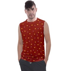 Red Yellow Love Heart Valentine Men s Regular Tank Top