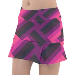 Background Pattern Texture Design Classic Tennis Skirt