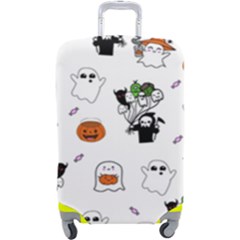 Halloween Jack O Lantern Vector Luggage Cover (large) by Ravend