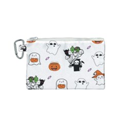 Halloween Jack O Lantern Vector Canvas Cosmetic Bag (small) by Ravend