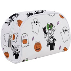 Halloween Jack O Lantern Vector Make Up Case (large)