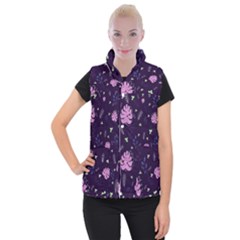 Monstera Leaves Plant Tropical Nature Women s Button Up Vest