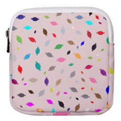 Bottle Pattern Water Flat Mini Square Pouch