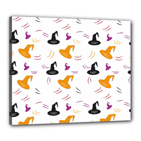 Witch Hat Witch Magic Halloween Canvas 24  X 20  (stretched) by Ravend