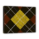 Modern Yellow golden Plaid Deluxe Canvas 20  x 16  (Stretched) View1