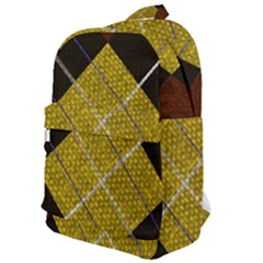 Modern Yellow golden Plaid Classic Backpack