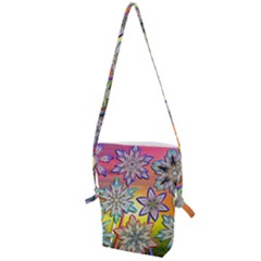 Flower Nature Garden Bloom Flora Folding Shoulder Bag