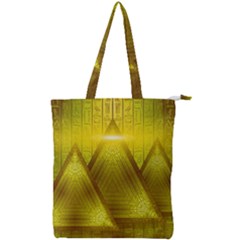 Hieroglyphic Egypt Egyptian Double Zip Up Tote Bag