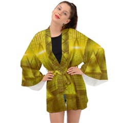 Hieroglyphic Egypt Egyptian Long Sleeve Kimono by Ravend