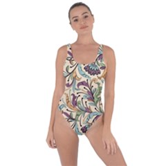 Wallpaper Floral Pattern Bring Sexy Back Swimsuit