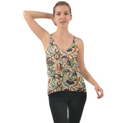 Wallpaper Floral Pattern Chiffon Cami