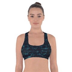 Music Pattern Music Note Doodle Cross Back Sports Bra by Ravend