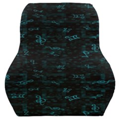 Music Pattern Music Note Doodle Car Seat Back Cushion 