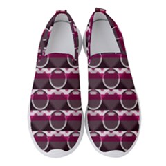 Background Geometric Pattern Orb Pattern Women s Slip On Sneakers