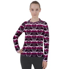 Background Geometric Pattern Orb Pattern Women s Pique Long Sleeve Tee