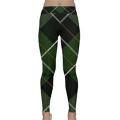 Modern Green Plaid Classic Yoga Leggings by ConteMonfrey