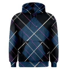 Modern Blue Plaid Men s Core Hoodie by ConteMonfrey