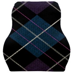 Modern Blue Plaid Car Seat Velour Cushion  by ConteMonfrey