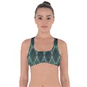 Dark Green Multi Colors Plaid  Got No Strings Sports Bra View1