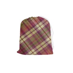 Beetle Juice Plaids  Drawstring Pouch (medium) by ConteMonfrey