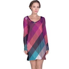 Multicolor Plaids Long Sleeve Nightdress by ConteMonfrey