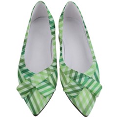 Menta Plaids Women s Bow Heels