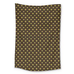 Small Golden Plaids Large Tapestry by ConteMonfrey