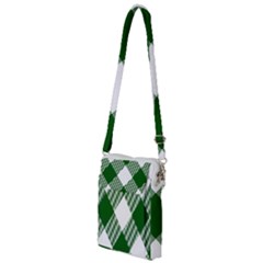 Green And White Diagonal Plaids Multi Function Travel Bag by ConteMonfrey