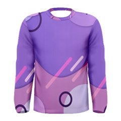 Colorful-abstract-wallpaper-theme Men s Long Sleeve Tee