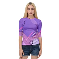 Colorful-abstract-wallpaper-theme Quarter Sleeve Raglan Tee