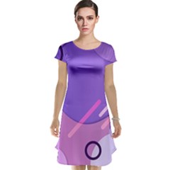 Colorful-abstract-wallpaper-theme Cap Sleeve Nightdress