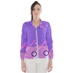 Colorful-abstract-wallpaper-theme Women s Windbreaker