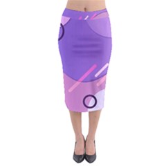 Colorful-abstract-wallpaper-theme Midi Pencil Skirt