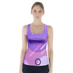 Colorful-abstract-wallpaper-theme Racer Back Sports Top